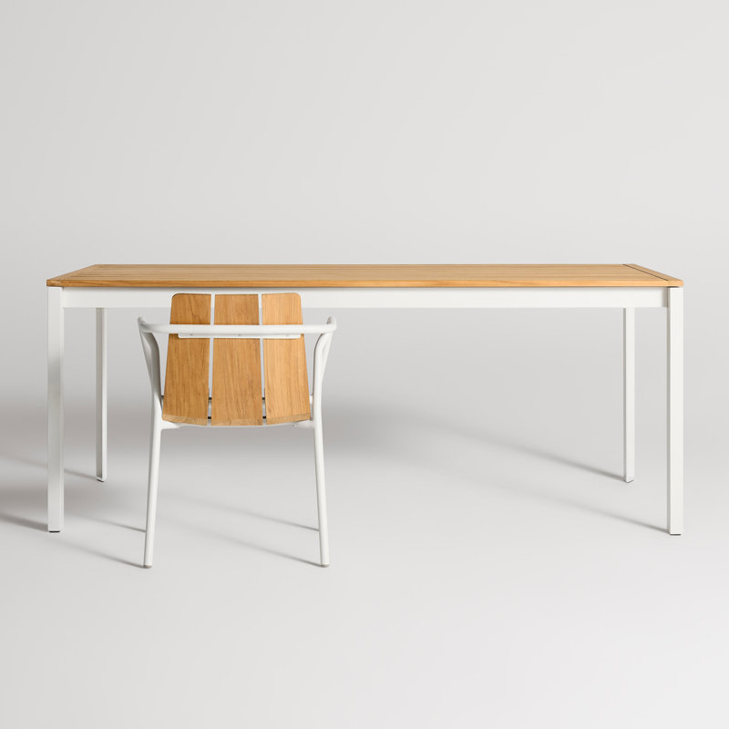 Hold Tight Outdoor Dining Table, White