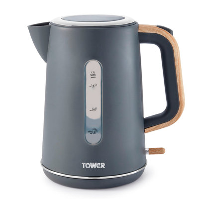 Tower Scandi Kettle with Rapid Boil and Boil Dry Protection, 1.7L, 3000W