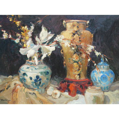 Taycie Vases #6 by Allayn Stevens - Wrapped Canvas Print