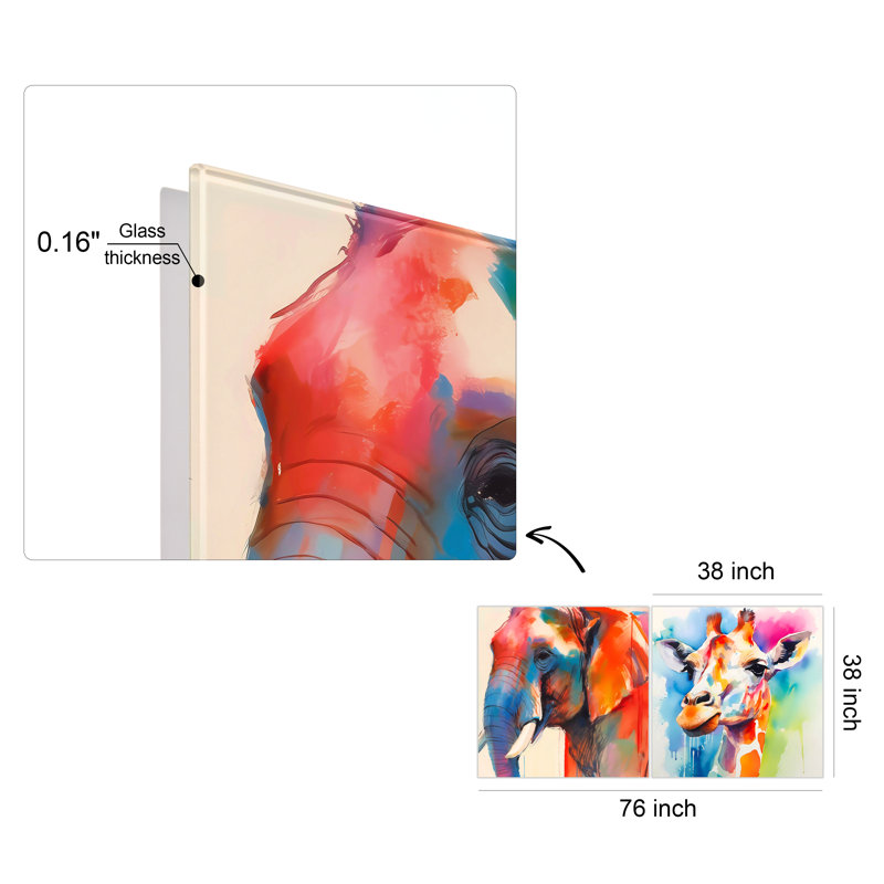 «Vibrant Majesty I & II», 2 pièces