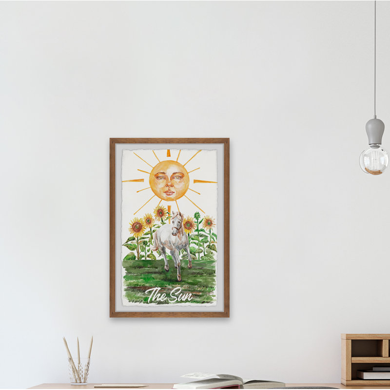 Sunflower Fields by Marmont Hill - Single Picture Frame Painting, 30cm H x 20cm W x 3.81cm D
