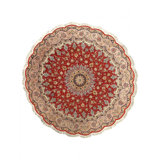 Genuine Round silk & wool Persian Tabriz 6'5"X6'5"