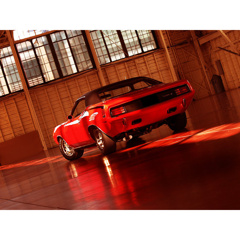 1970 Plymouth Hemi Cuda par Clive Branson, reproduction d'art sur toile tendue, H 12 po x l 16 po