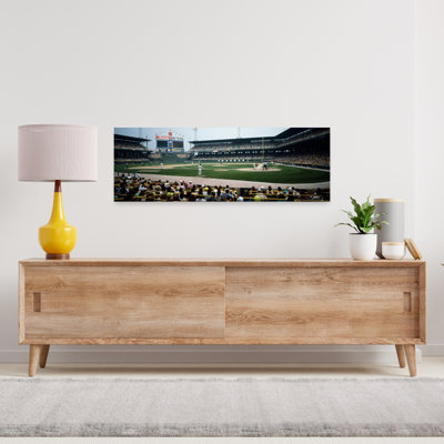 Spectateurs regardant un match de baseball dans un stade, US Cellular Field, Chicago, Cook County, Illinois, États-Unis, art contemporain, art mural