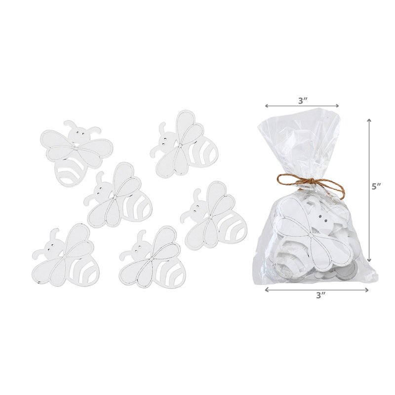 Ornements abeilles blanches