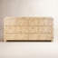 Cora 60.5 in. W Burl Wood 6 Drawer Dresser