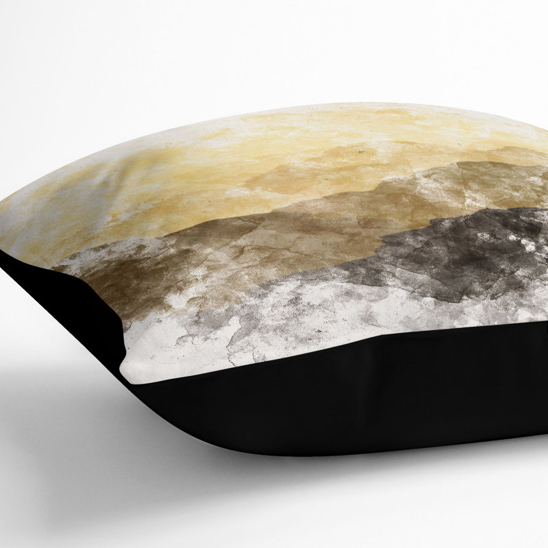 Square Cushion, Black, 40cm H x 40cm W x 15cm D