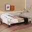 A Full-Size Upholstered Daybed With Tufted Detailing