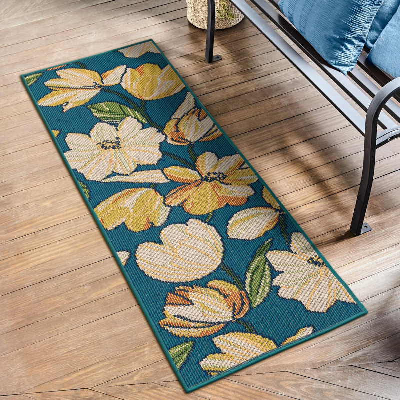 Camalu Higgin Indoor/Outdoor Area Rug, Tapis de couloir 2 pi 7 po x 10 pi