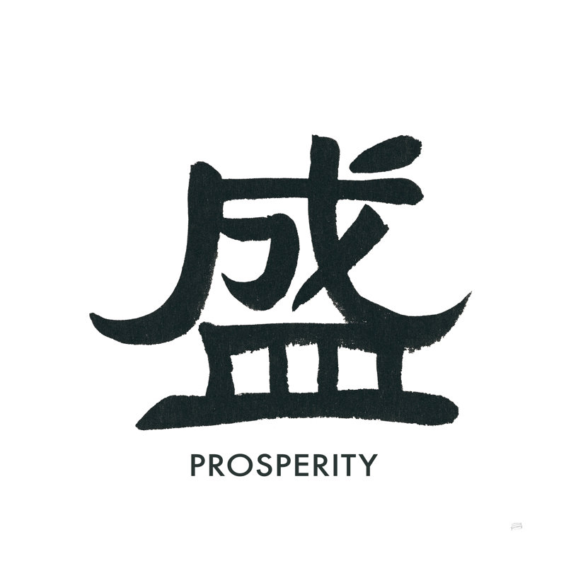 Goranson Prosperity Word, H 12 po x l 12 po, Non, Toile tendue