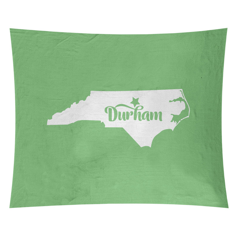 Tapisserie Durham North Carolina, H 51 po x l 60 po, Vert