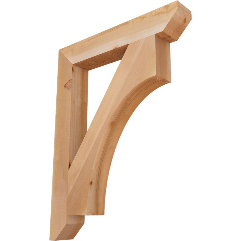 Support en bois Westlake, Cèdre rouge, H 34 po x l 3,5 po x P 26 po