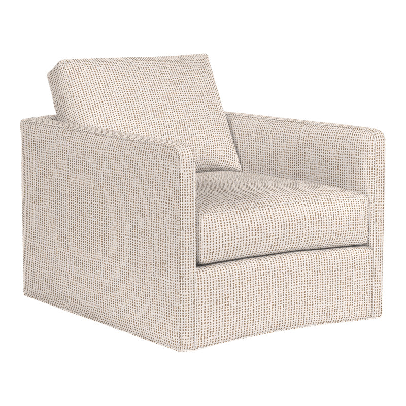 Wynne Swivel Chair, Perigold Caper Linen