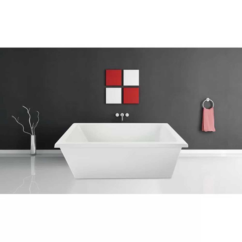 Lexie 66'' L Soaking Bathtub, Matte Black