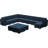 Wylodene U-Shaped Velvet Reversible Modular Sectional-1729195520