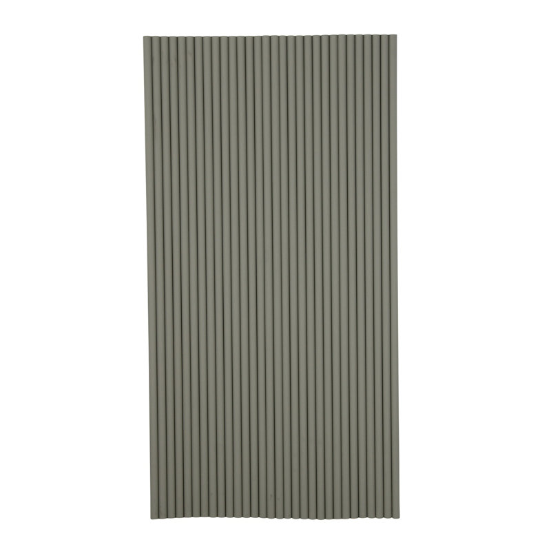 Panneau mural semi-circulaire en bois cannelé 106 "x 24", panneau mural 3D pour la décoration intérieure, Vert Alamosa