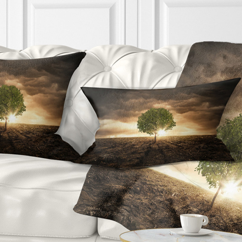 Landscape Reversible Throw Pillow