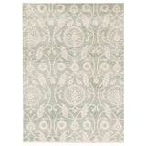 Rayon Floral Area Rug