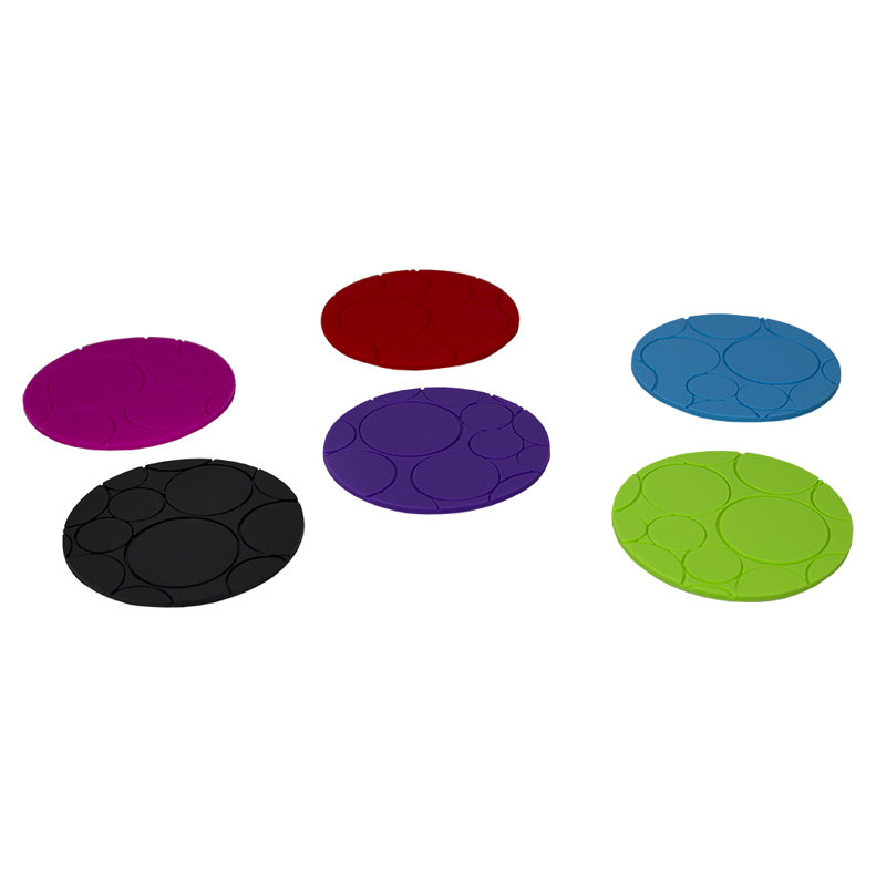 Silicone Round 6 Piece Coaster Set