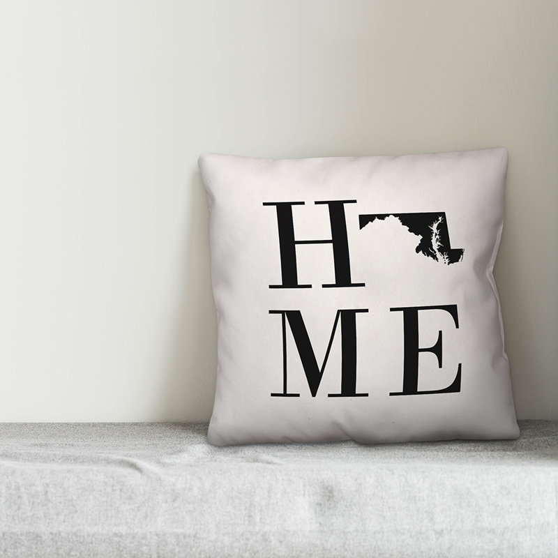 Alabama Home State Indoor/Outdoor Throw Pillow, Maryland
