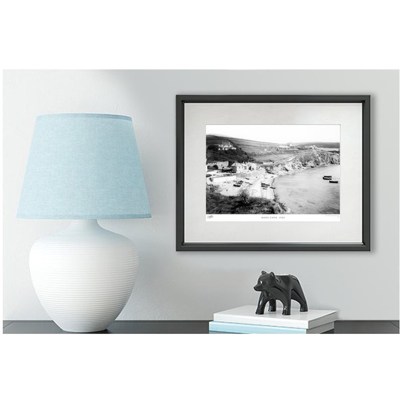 Hope Cove, 1925 - Single Picture Frame Print, 45cm H x 60cm W x 2.3cm D