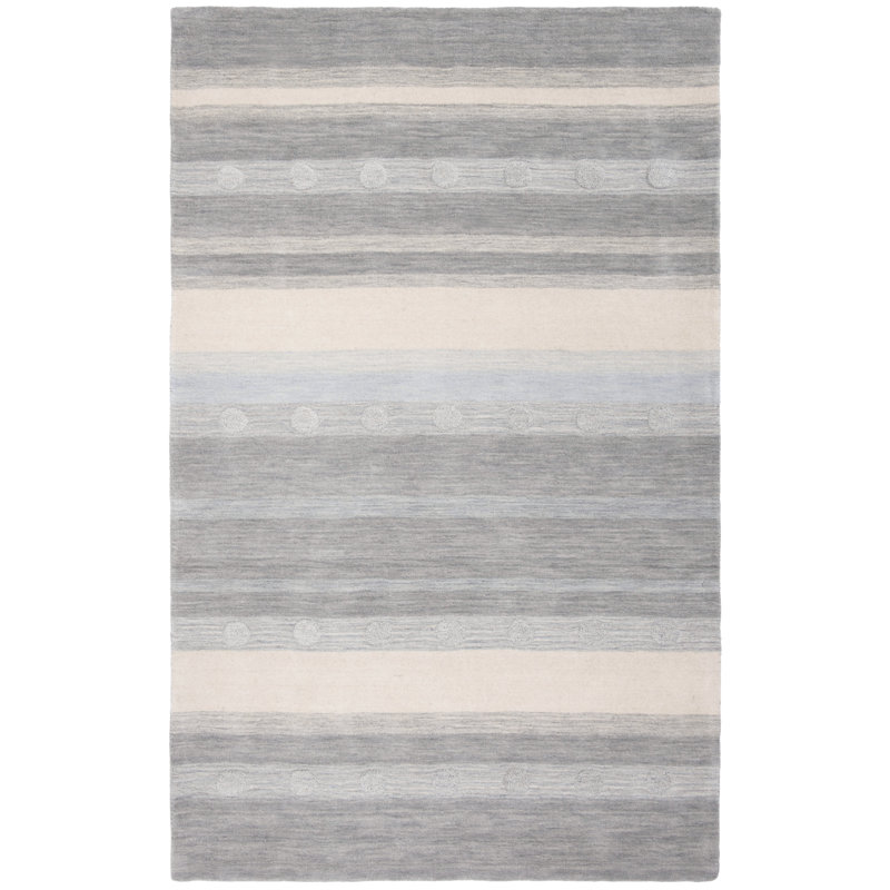 Gosselin Kids Hand Loomed Wool Rug, Rectangle 3' x 5'