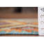 Tapis de couloir réversible multicolore en laine Kilim 3 x 10