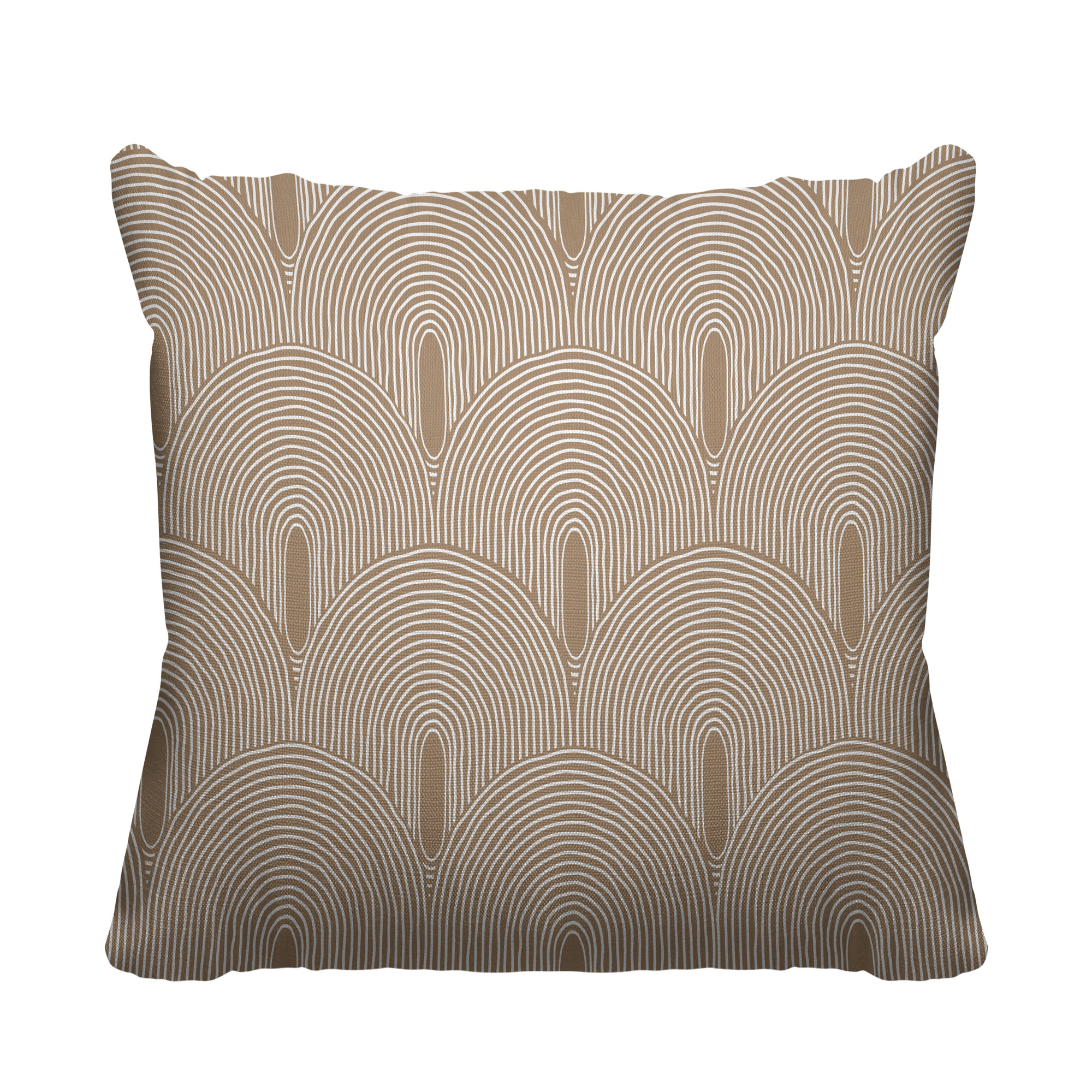 Limpo Indoor/Outdoor Throw Pillow, Beige, 16" x 16"