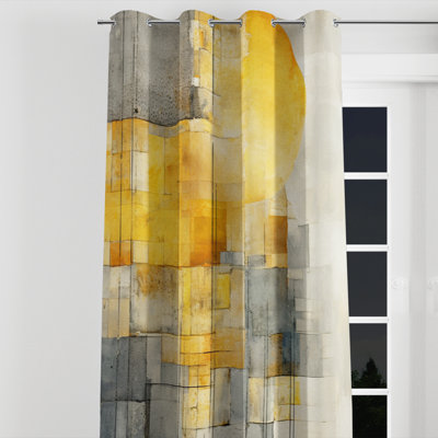 Aviral - Collages Grommet Curtain - Velvet Room Darkening - 1 panel