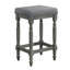 Ensemble de 2 tabourets de comptoir en velours d'hévéa massif l 16,14 po x P 13,78 po x H 25,98 po Woodhomer
