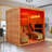Infrared Sauna 2 Person With Comfortable Sauna Chair