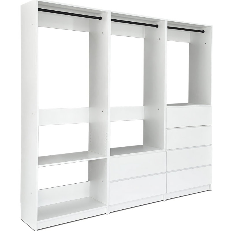 Système de garde-robe autoportant en bois
