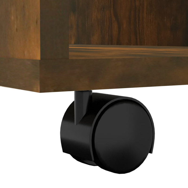 Ayaru 60cm Wide Mobile File Cabinet, Smoked Oak