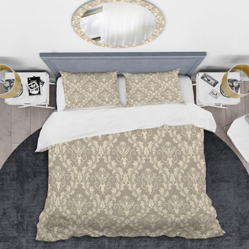 Ensemble de housse de couette en microfibre beige 3 pièces