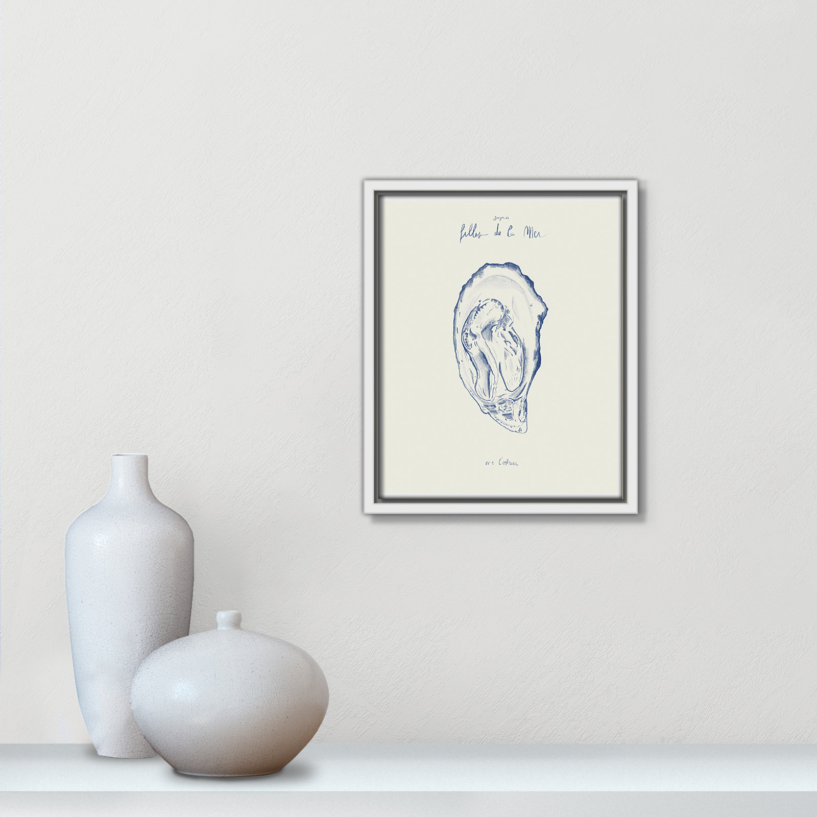 Filles de la mer I Print by Mora, White Floater, 11.5" H x 9.5" W