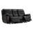 90.6'' Genuine Leather Power Recliner Sofa with USB Port