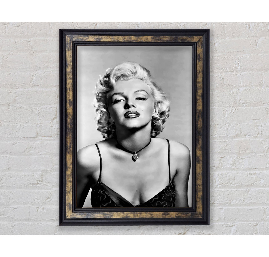 Marilyn Monroe Kuss - Bilderrahmen Kunstdrucke