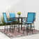 4 Person Patio Swivel Counter-height Dining Set