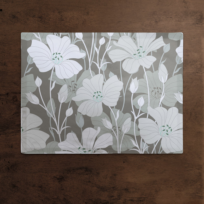 Napperon Floral, Gris