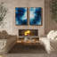Art mural encadré, rétro, antique, classique pour chambre à coucher - 16 po x 24 po x 2 panneaux-1141236120-1141236125