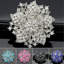 Broche broche plaquée argent avec broche en strass et fleur de roche pour la fête de mariage