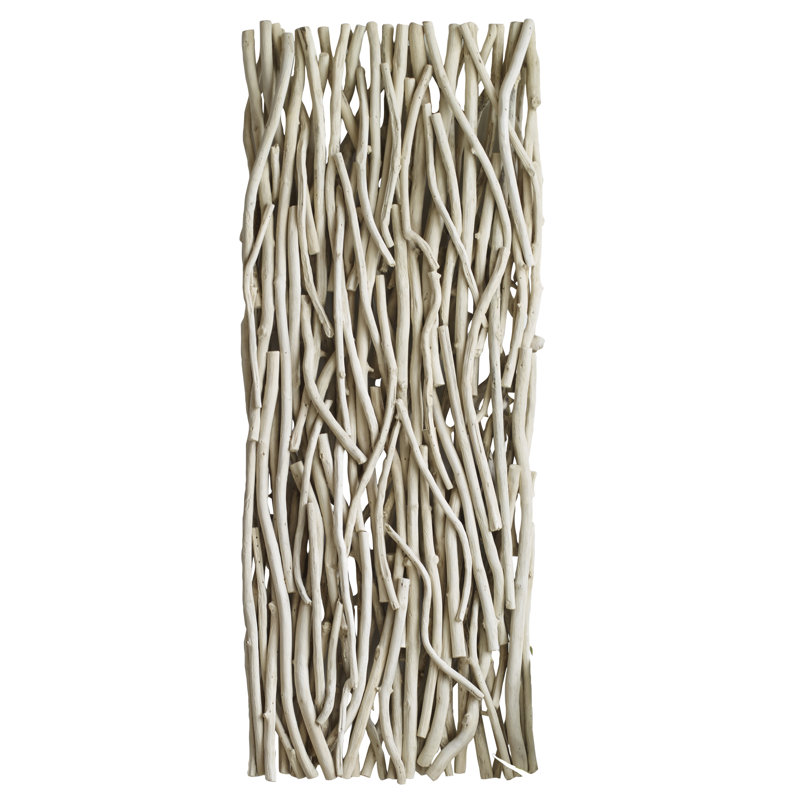 Bleached Teak Branches Wall Decor Panel, 49 x 19 Inches