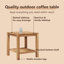 Coffee Table Solid teak wood Living Room Table Modern Furniture Textured-963734258