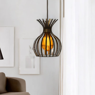25 cm H Round Glass Pendant Shade in Clear