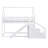 Twin over Twin House Loft or Bunk Bed with Slide and Staircase-1482013916
