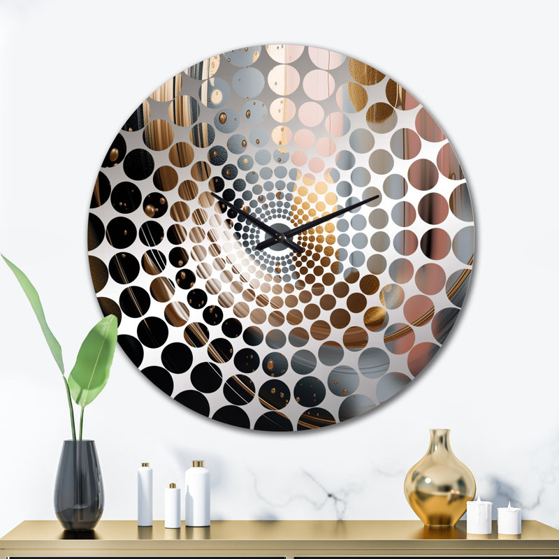 Libia - Horloge murale abstraite en marbre, Grand