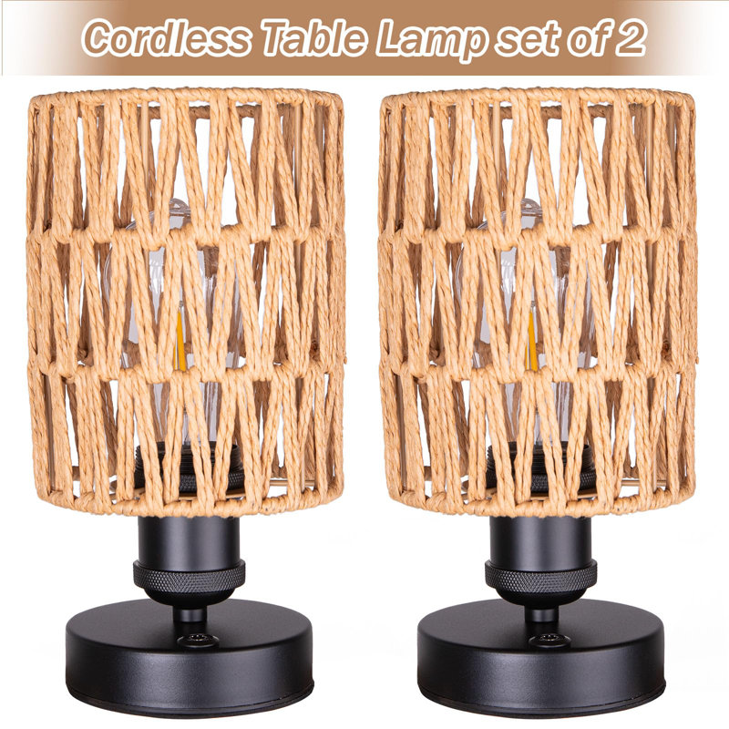Rechargeable Outdoor Table Lamps, Battery Operated Wireless Table Lamp