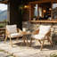Chaise de patio avec coussins (ensemble de 2)-170908303