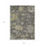 Tapis extérieur lavable floral gris et gris anthracite 3 pi x 5 pi