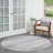 Machine Woven Chenille Indoor/Outdoor Area Rug in Gray-900685321